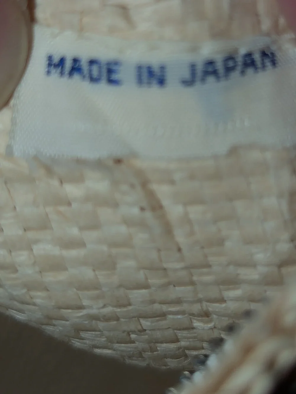 VTG 60s Round Woven Straw Beach Bag Made in Japan Shell - Picture 6 of 10